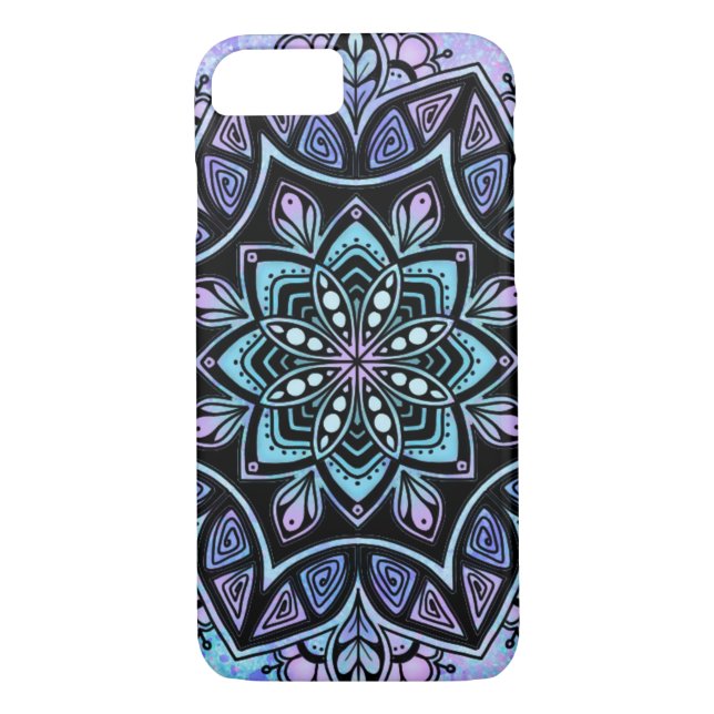 Mandala Apple iPhone 8/7, mal há Capa de telefone (Verso)
