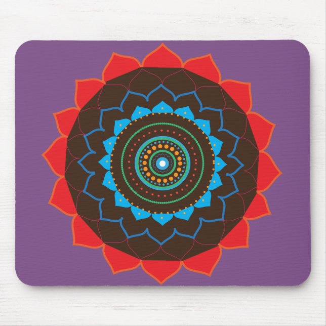 Mandala Art Photo Mousepad (Frente)