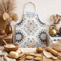 Mandala Azul Marinho Dourado Elegante Personalizad