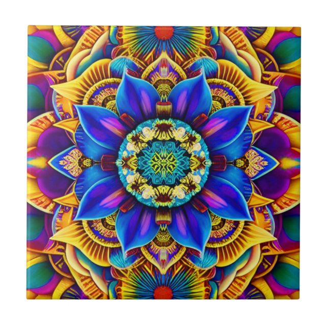Mandala Azul Sunshine  (Frente)