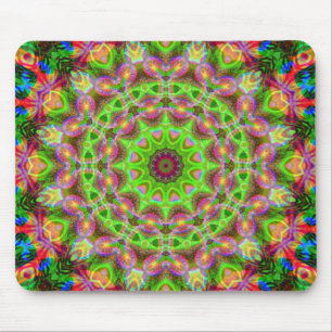 Mandala Ball Mousepad Geométrico Psicodélico