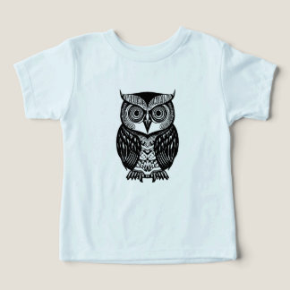 Mandala Boho Owl Toddler - Camiseta Tripla
