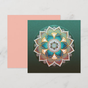 Mandala Brilhante - Cartão de Cumprimentos