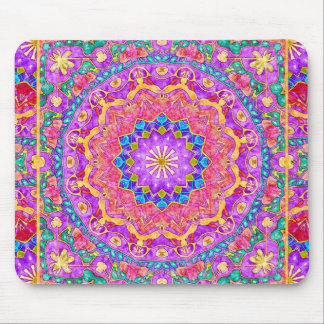 Mandala brilhante Mousepad da aguarela de India