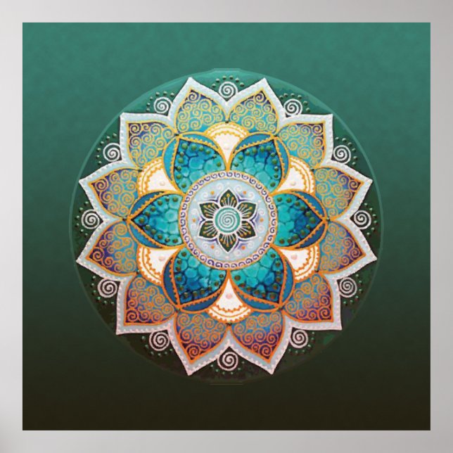 Mandala brilhante - Poster (Frente)