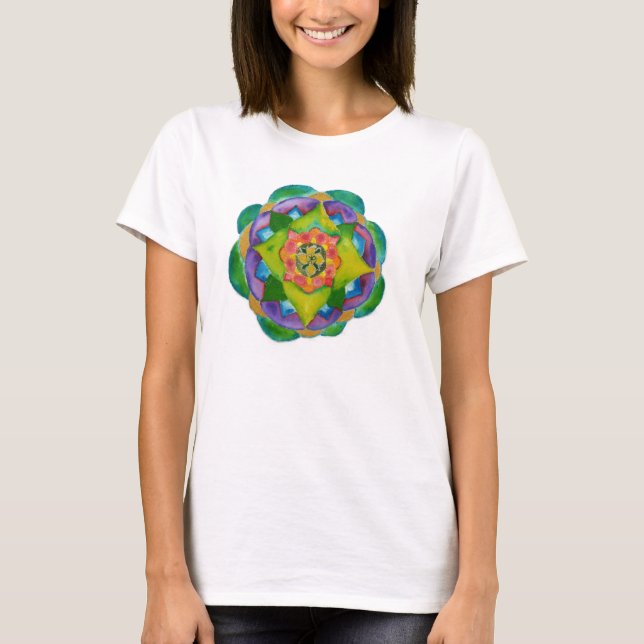 Mandala Camisas de confortoSoft®, Camisa branca (Frente)