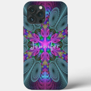 Mandala Colorida Arte Fractal Caleidoscópio Nome P