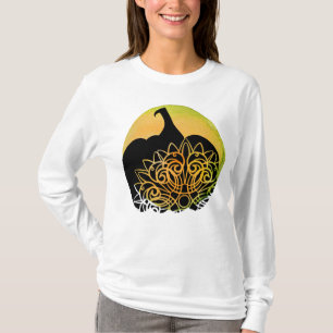Mandala Cria Pumpkin com a Camisa da Lua de outono