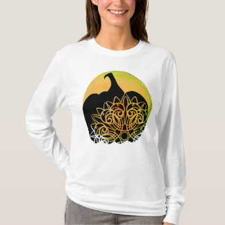 Mandala Cria Pumpkin com a Camisa da Lua de outono