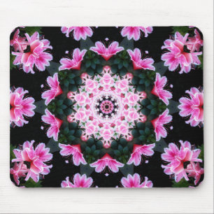 Mandala customizável Mousepad da flor