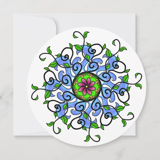 Mandala da Terra em cartão postal (Frente)