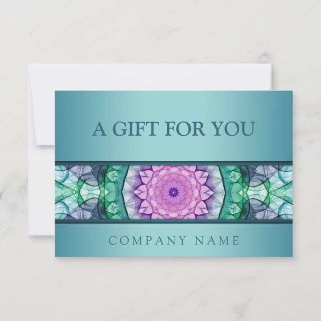 Mandala de água de chá moderno (Frente)