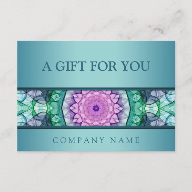 Mandala de água de chá moderno (Frente)