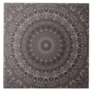 Mandala de Aquarela em Veludo Profundo em Tons de