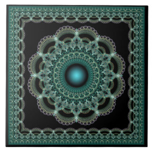 Mandala de estrela do ornamentado frágil