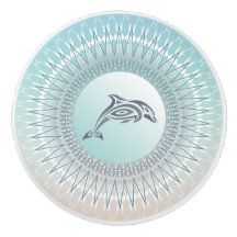 Mandala de Golfinho Estilo Praia | Puxador de Cerâ