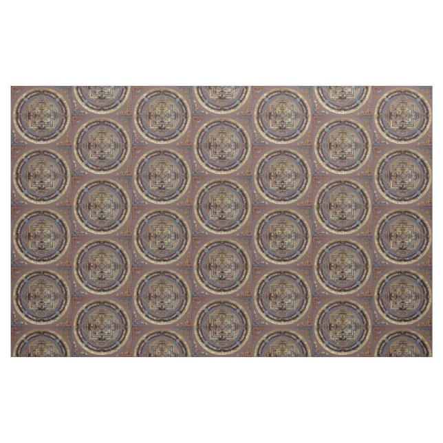 Mandala de Kalachakra um tecido (Fat Quarter)