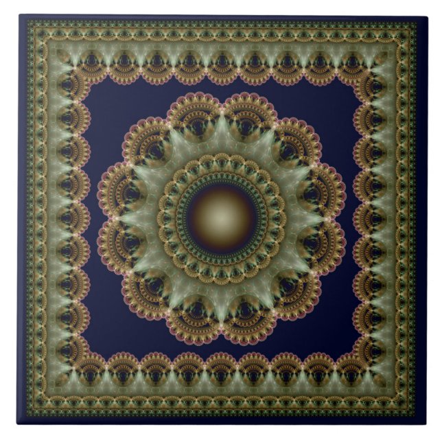 Mandala de ornamento de dança brilhante (Frente)