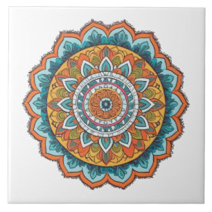 mandala de várias cores