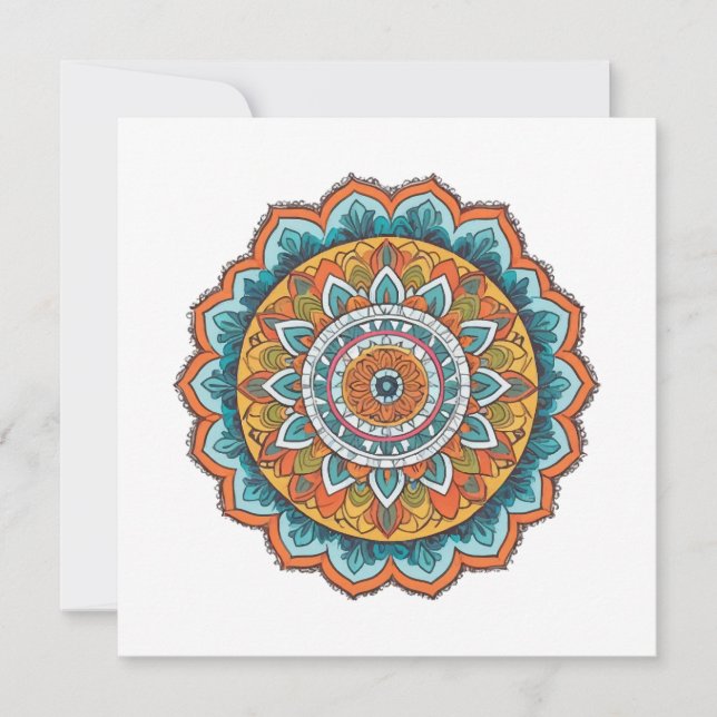 mandala de várias cores (Frente)
