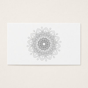 Mandala decorativa isolada em fundo branco.