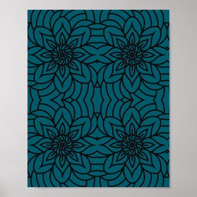 Mandala Design Print, Value Poster Paper (Matte) (Frente)