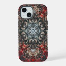 Mandala Digital Vermelho e Branco
