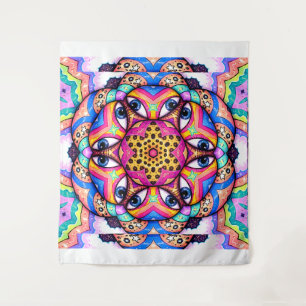 Mandala do Olho Tapeçaria Psicodélica para Pared