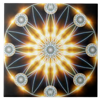 Mandala dourada da estrela