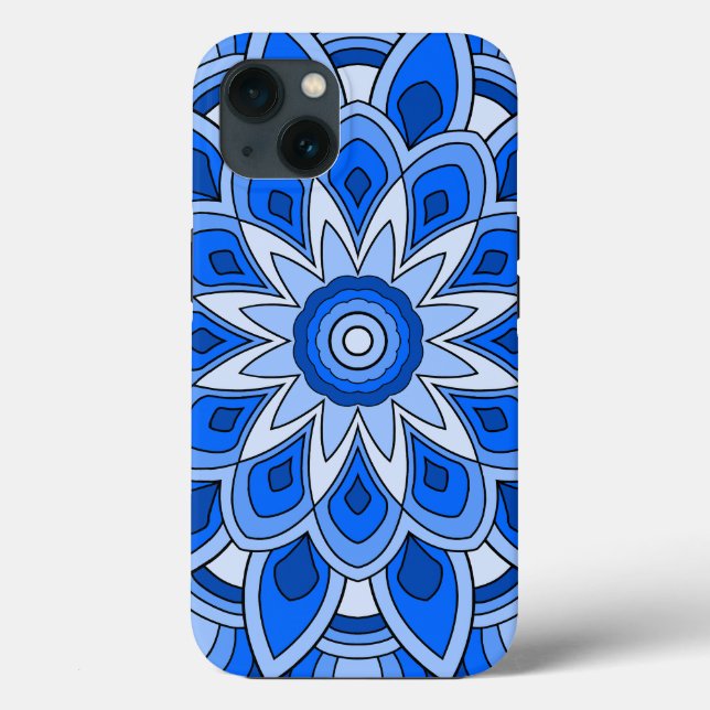 Mandala em azul (Verso)