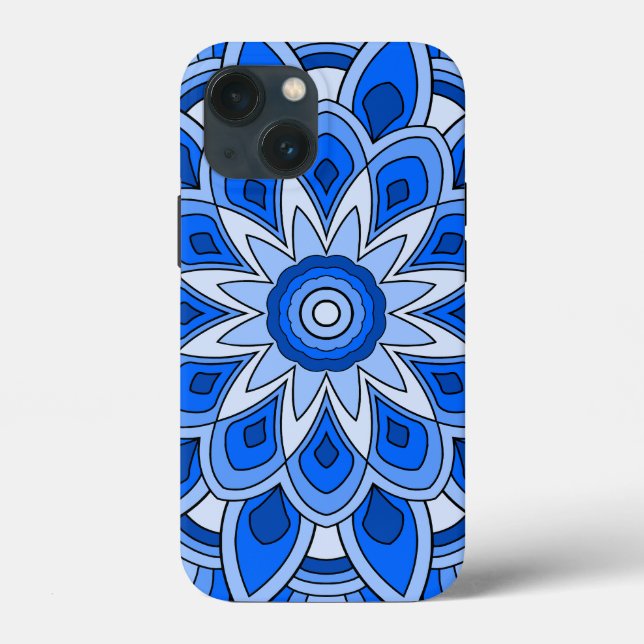 Mandala em azul (Verso)