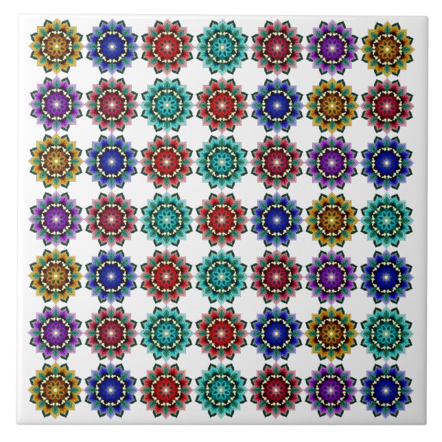 Mandala em várias cores (Frente)