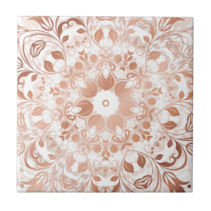 Mandala Floral em Rose Gold