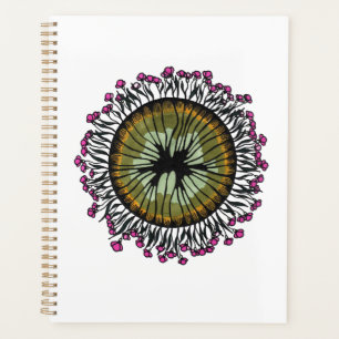 Mandala Floral Psikedélico Planejador de Olhos   A