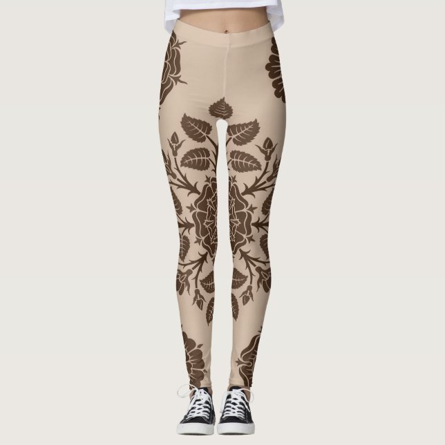 Mandala Flores Leggings Ornament (Frente)