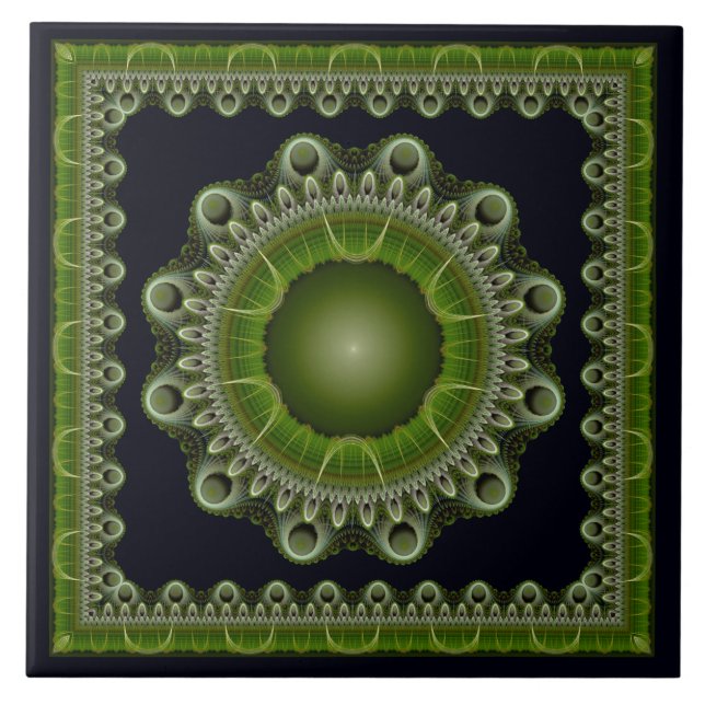 Mandala Fractal brilhante (Frente)