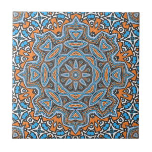 Mandala geométrica circular abstrato sem costura