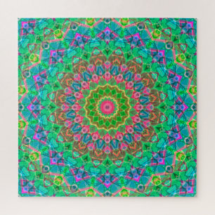 Mandala geométrica G18 do quebra-cabeça