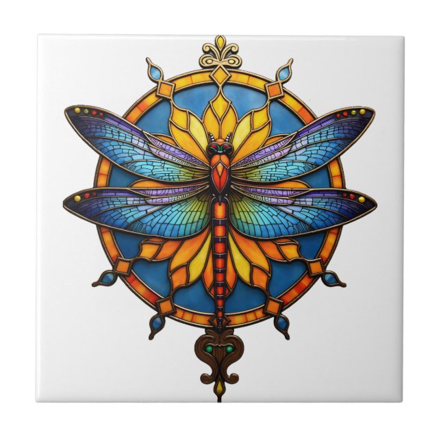 Mandala Libélula Luminosa Geometria Sagrada Espiri (Frente)
