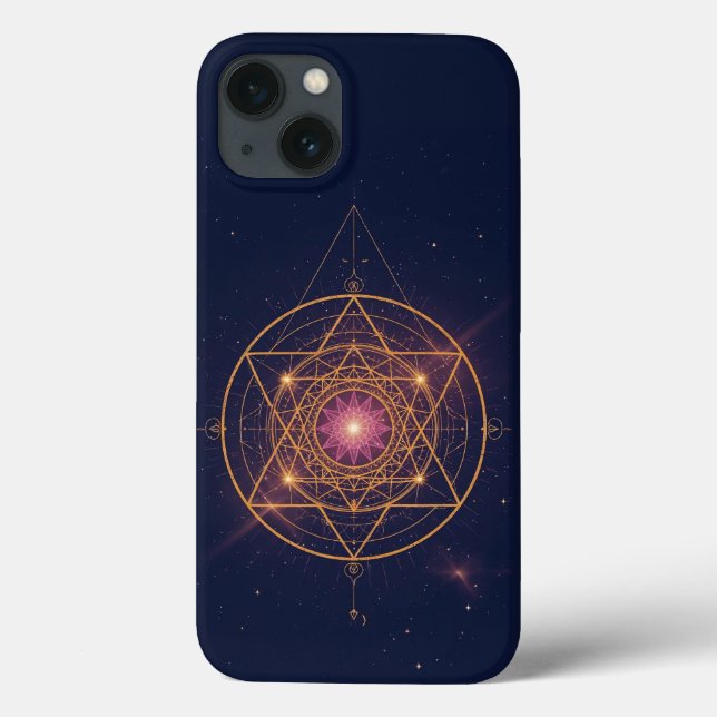 Mandala Luminoso de Harmonia Dourada (Verso)
