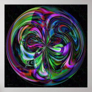 Mandala mágica do bastão - impressão do Fractal
