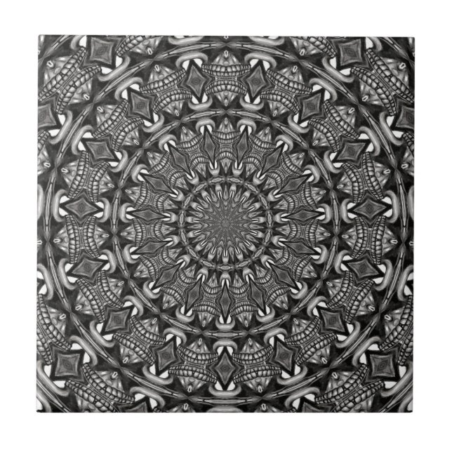 Mandala Monocromático (Frente)