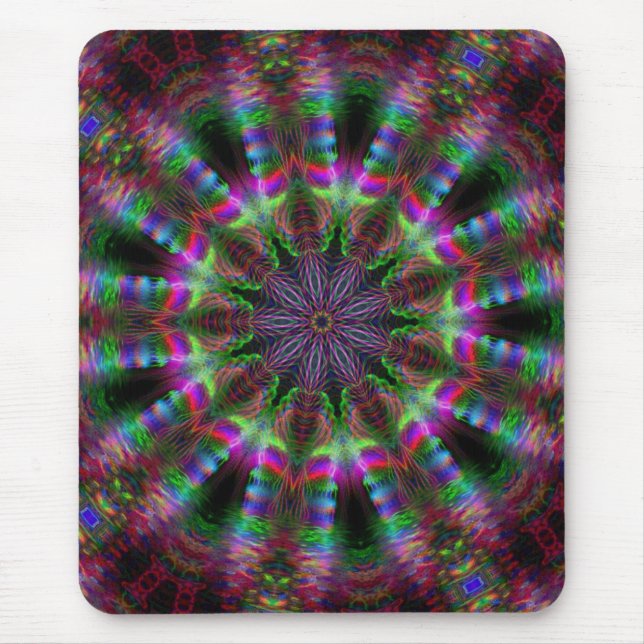 Mandala Mousepad do arco-íris (Frente)