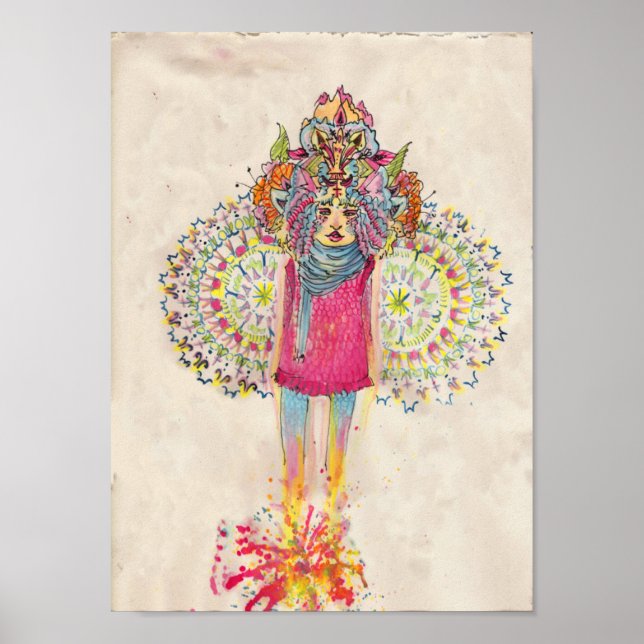 Mandala Mushroom Poster (Frente)