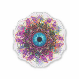 Mandala Olho do Observador - Adesivo