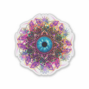 Mandala Olho do Observador - Adesivo