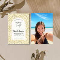 Mandala Ornament & Convite de Padrão Árabe Foto