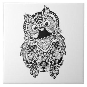 Mandala Owl Ilustrado