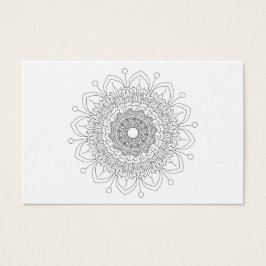 Mandala. Padrão oriental redondo preto e branco.