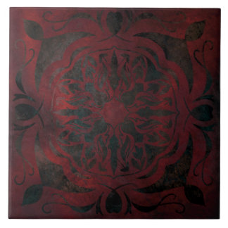 mandala preto azulejo cerâmico romântico elegante